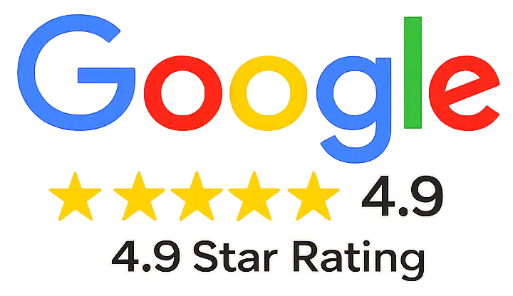 Google 4.9 star rating